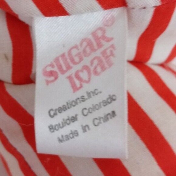 Vintage 1993 Sugar Loaf Brown Floppy Ear Dog Super Soft In Ball Cap & Overalls - Picture 8 of 9